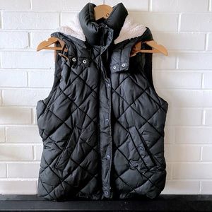 Dark Green H&M Hooded Vest